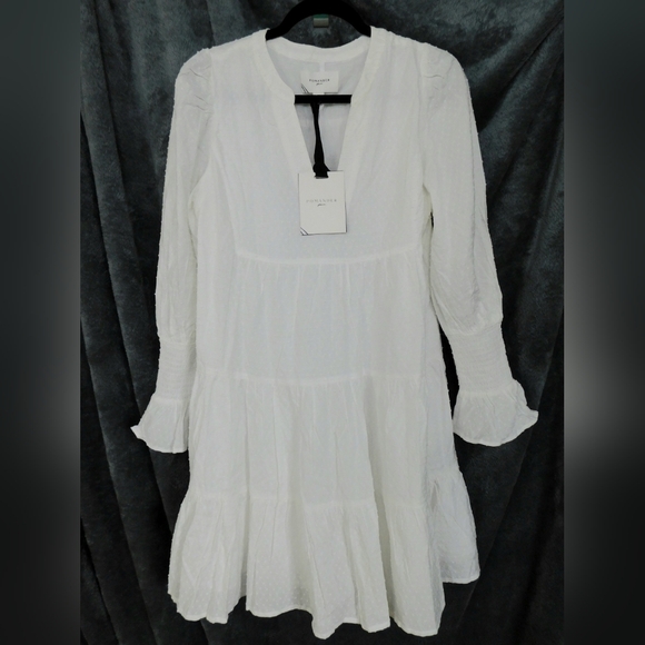 NWT White Swiss Dot Kenzo Dress Size Medium by Pomander Place - Picture 8 of 12